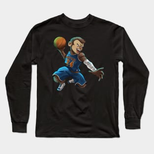 BASKETBALL MONKEY Long Sleeve T-Shirt